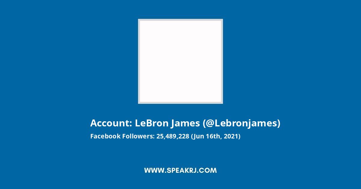 LeBron James Facebook Stats