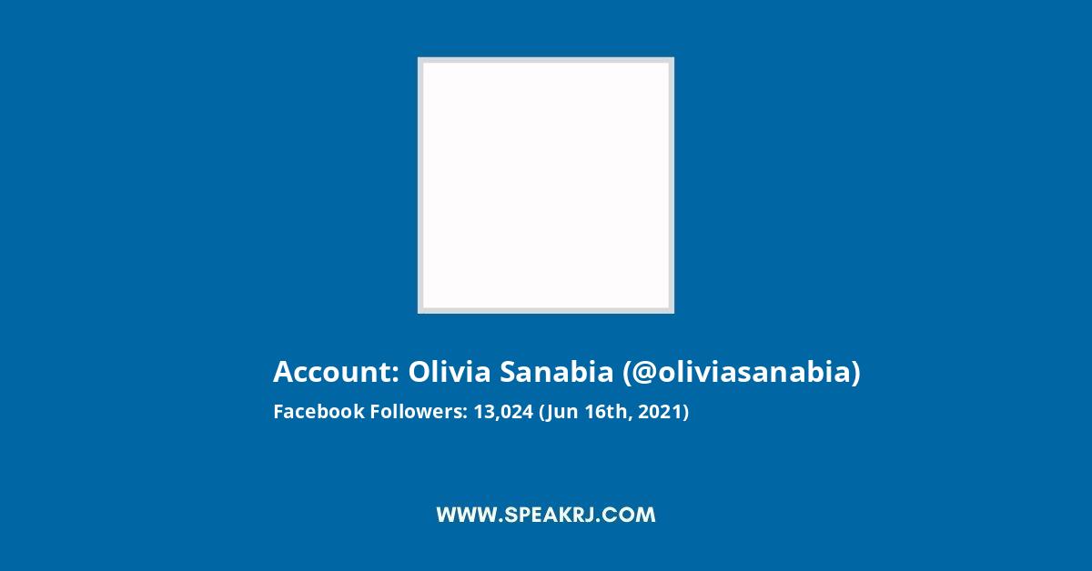 Olivia Sanabia Facebook Stats