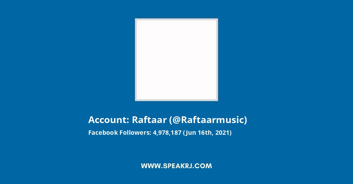 Raftaar Facebook Stats