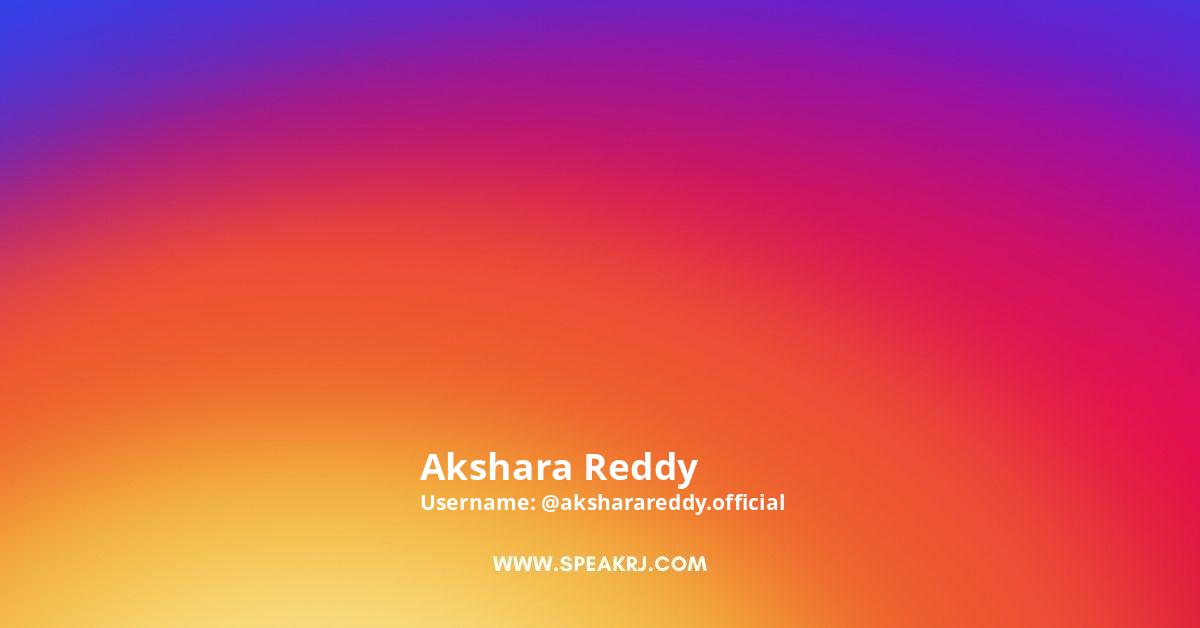 Akshara Reddy Instagram Pictures