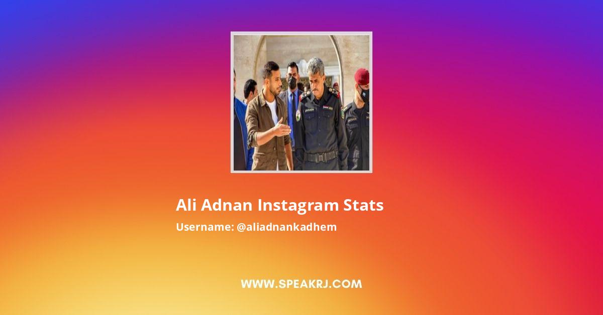 Ali Adnan Instagram Stats