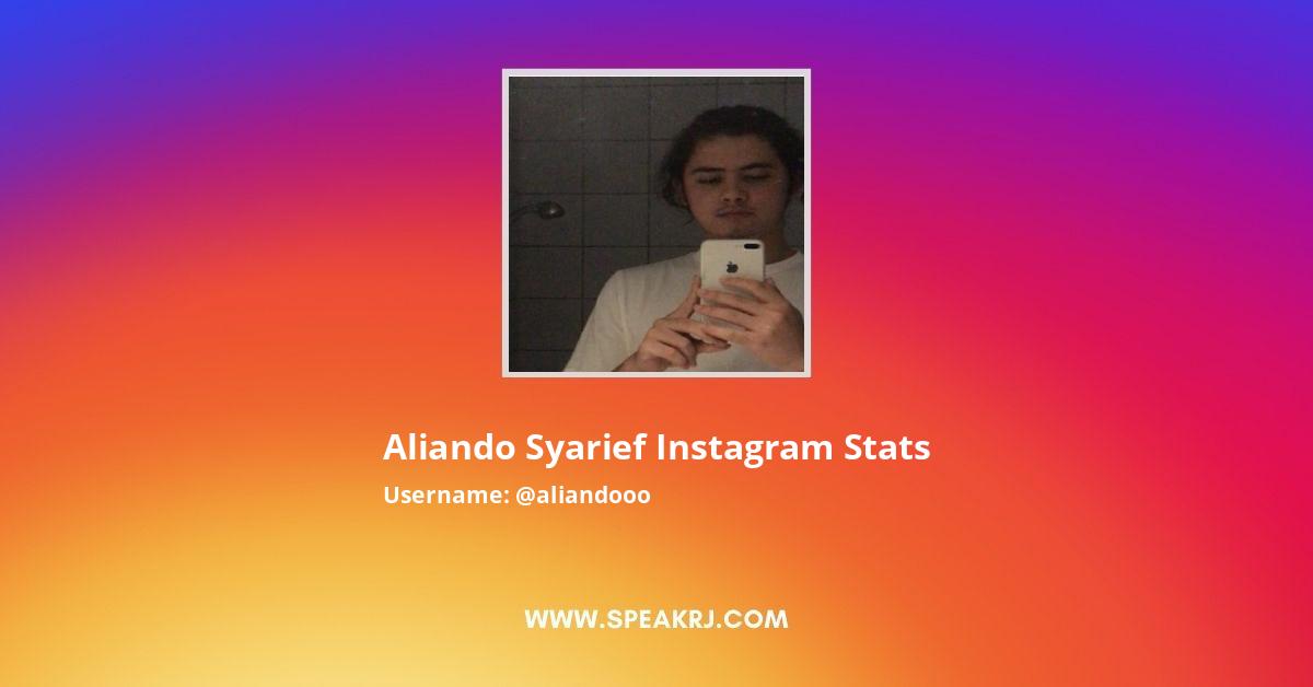 Aliando Syarief Instagram Stats