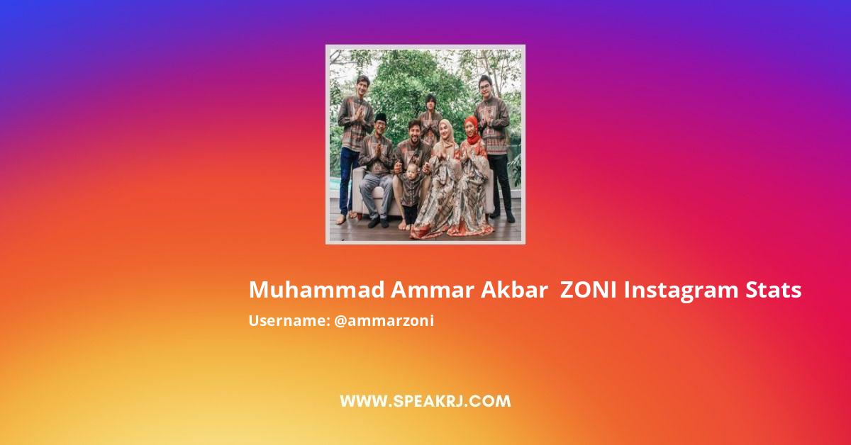 AMMAR ZONI Instagram Stats