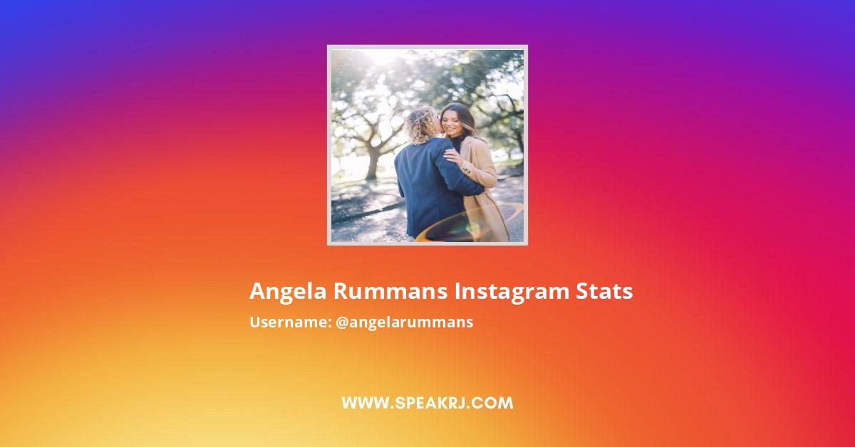 Angela Rummans Instagram Followers Statistics / Analytics - SPEAKRJ Stats