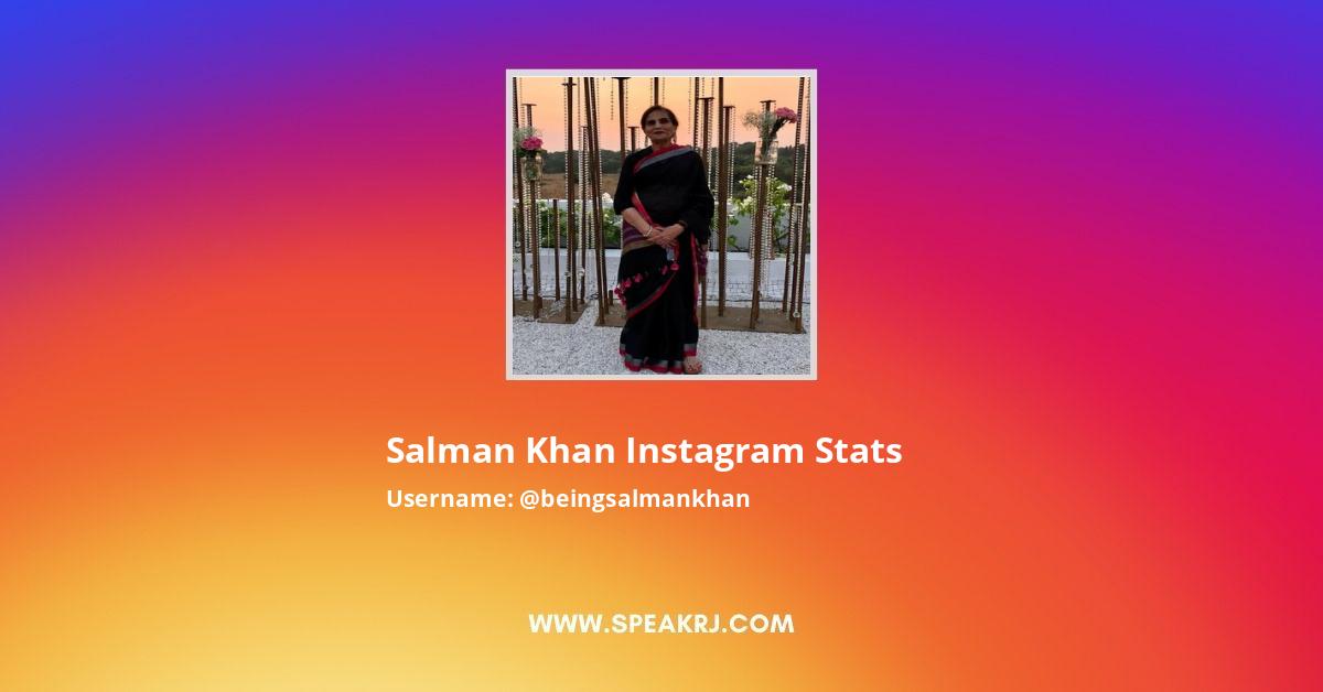 Salman Khan Instagram Stats