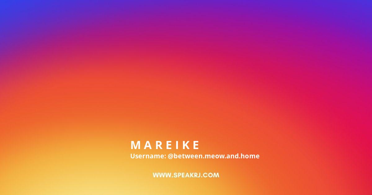 M A R E I K E Instagram Pictures