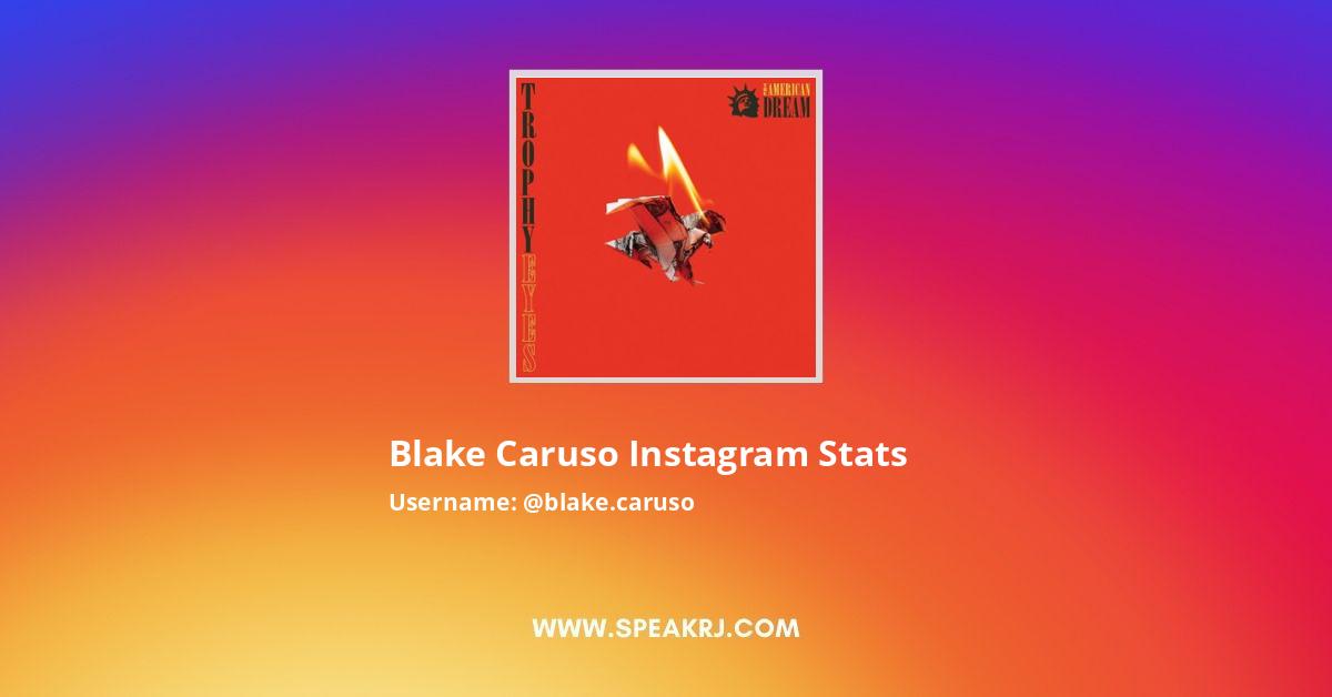 Blake Caruso Instagram Pictures Media Stats SPEAKRJ Stats