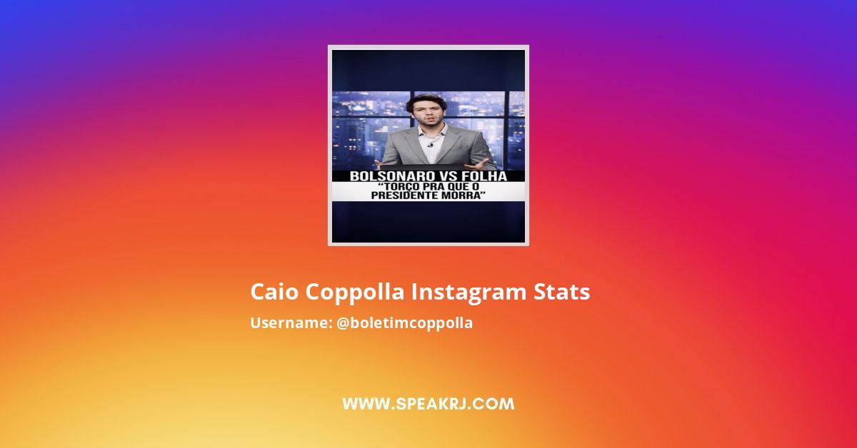 Caio Coppolla Instagram Followers Statistics Analytics Speakrj Stats