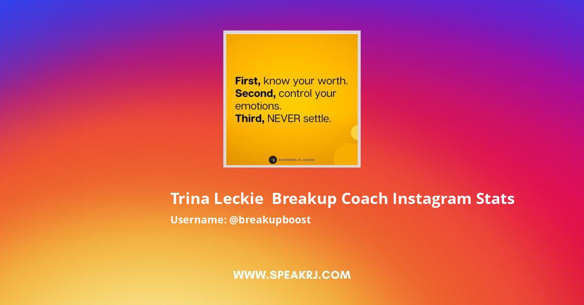 Trina Leckie Breakup Coach Instagram Pictures