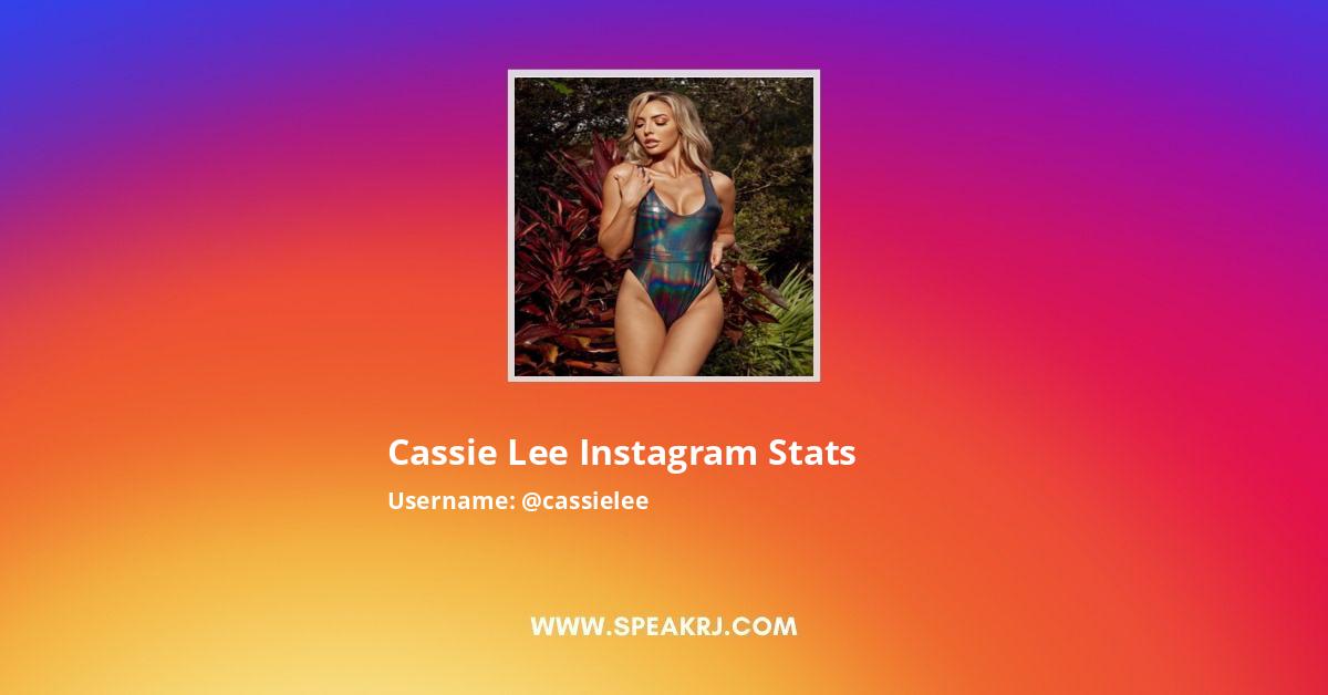Cassie Lee Instagram Followers Statistics / Analytics - SPEAKRJ Stats