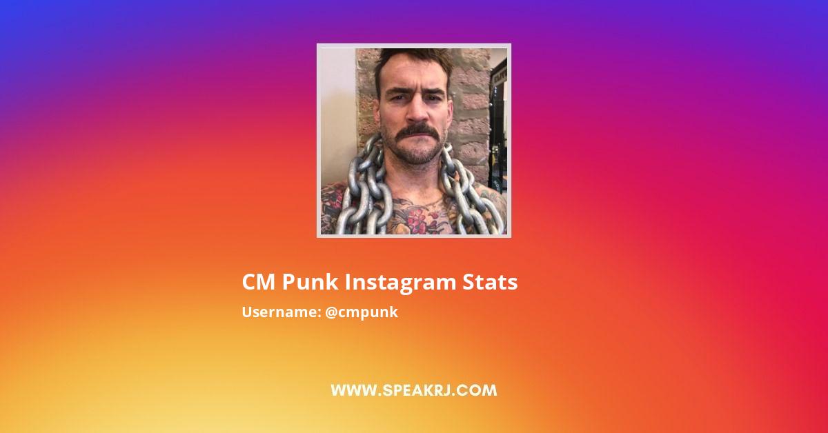 Cm Punk Instagram Followers Statistics Analytics Speakrj Stats