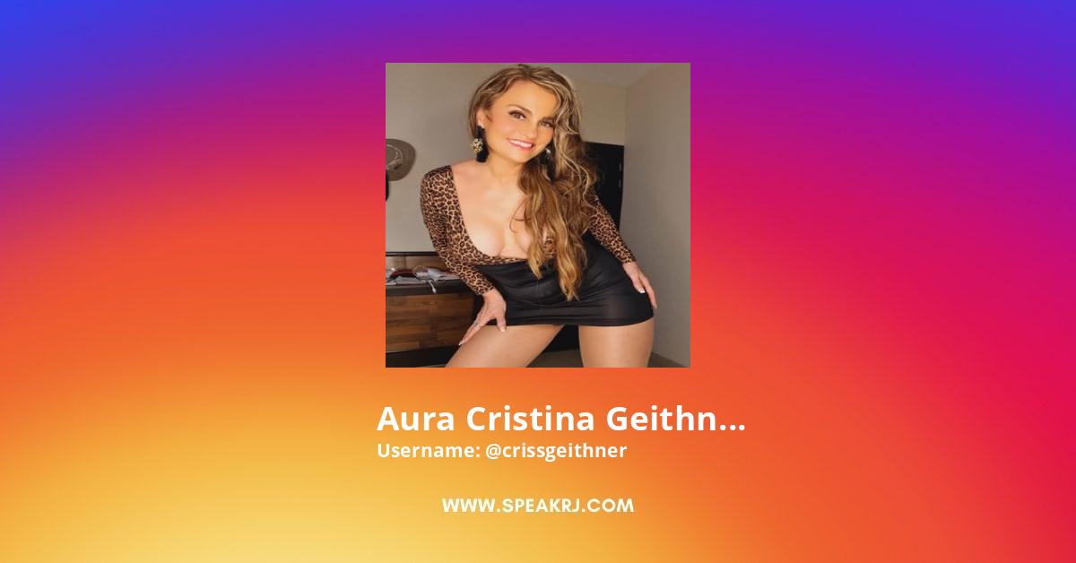 Aura Cristina Geithner Instagram Followers Statistics / Analytics - SPEAKRJ  Stats