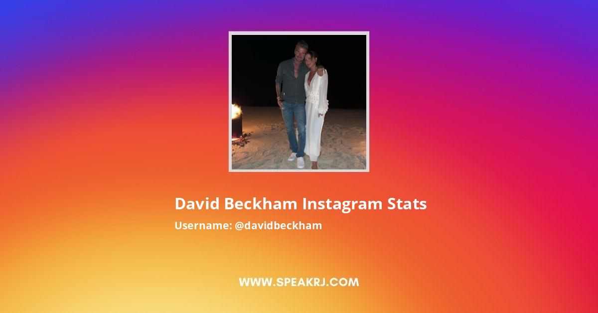 David Beckham Instagram Stats