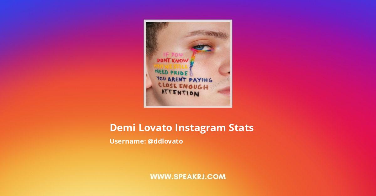 Demi Lovato Instagram Stats