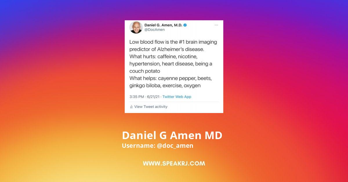 Daniel G. Amen, M.D. (@doc_amen) • Instagram photos and videos