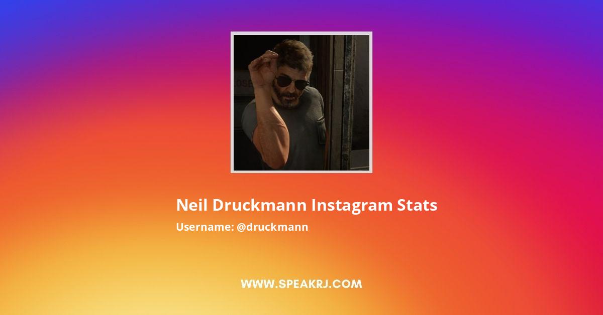 Neil Druckmann Instagram Followers Statistics / Analytics