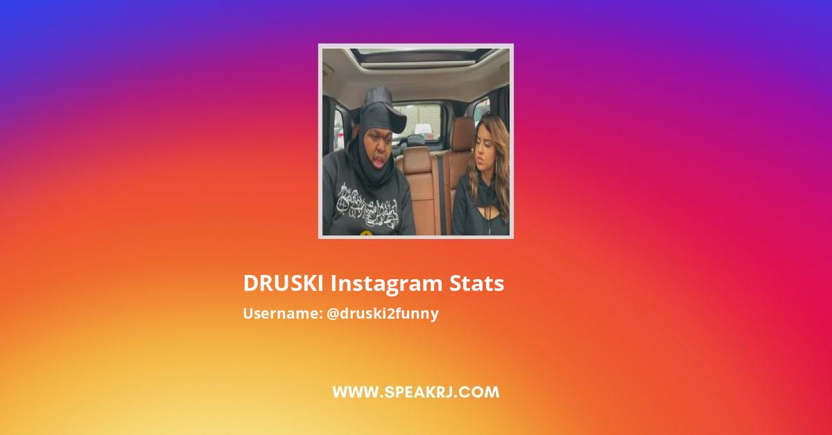 DRUSKI Instagram Stats