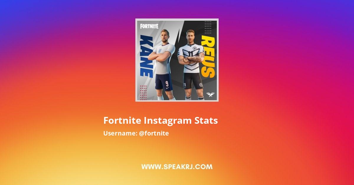 Fortnite Instagram Influencer Fortnite Instagram Followers Statistics Analytics Speakrj Stats