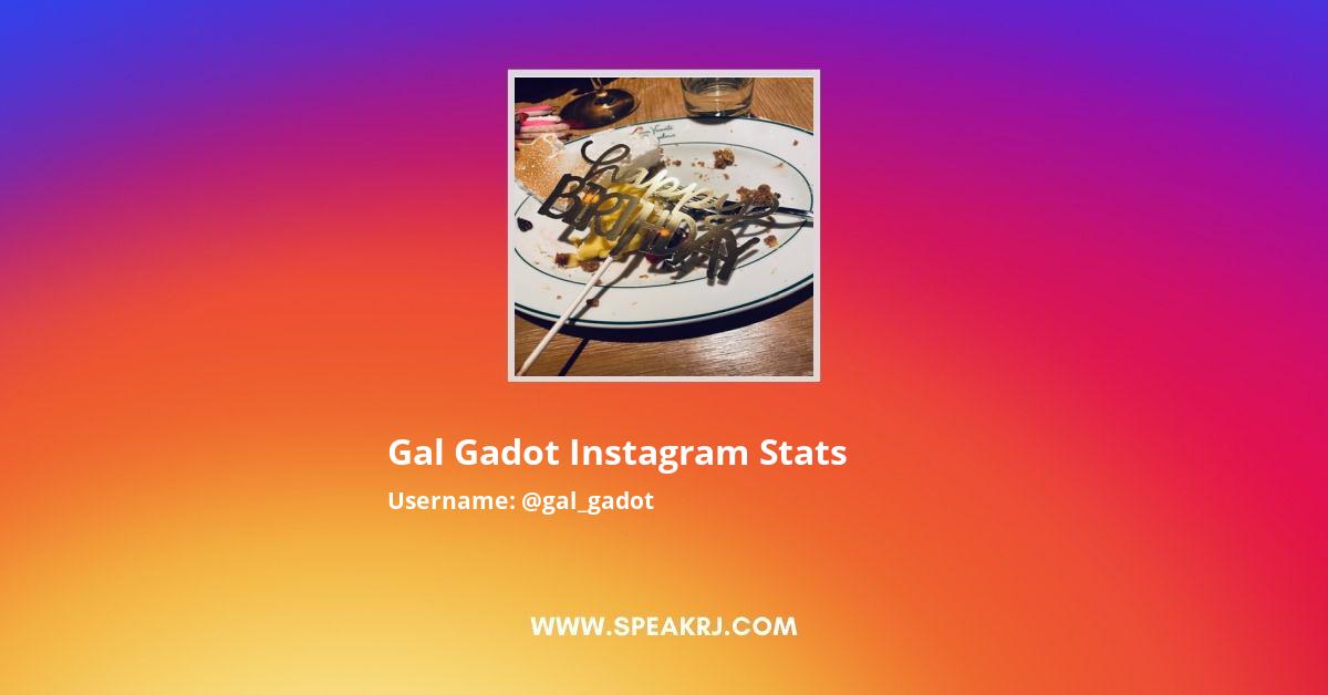 Gal Gadot Instagram Stats