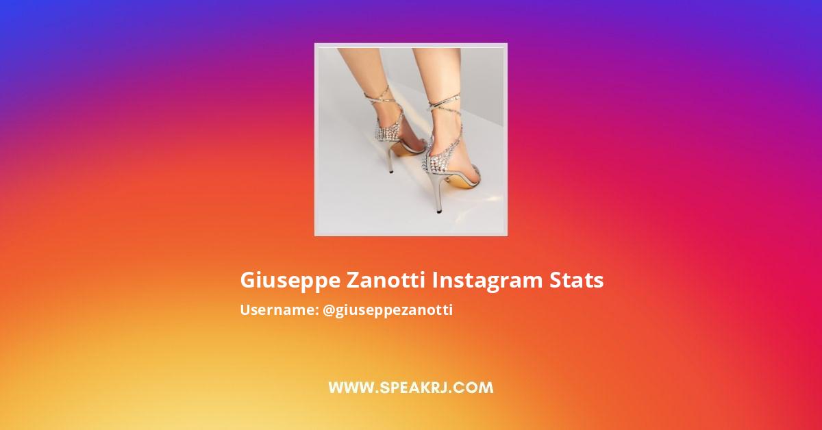 Profet elev køretøj Giuseppe Zanotti Instagram Followers Statistics / Analytics - SPEAKRJ Stats