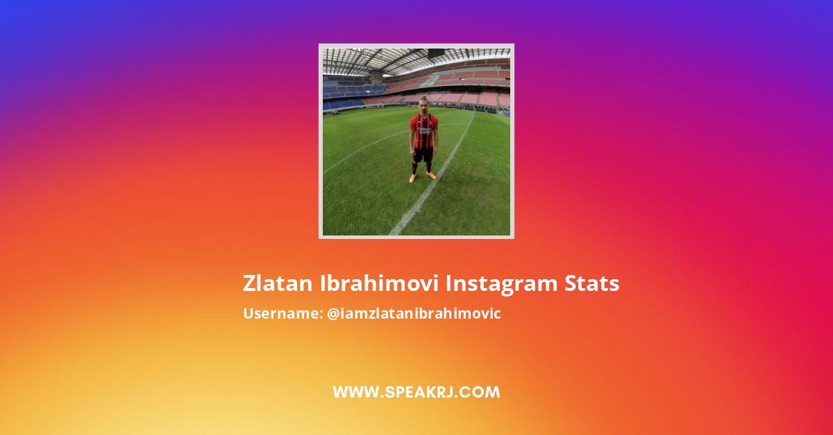 Iamzlatanibrahimovic Instagram Stats