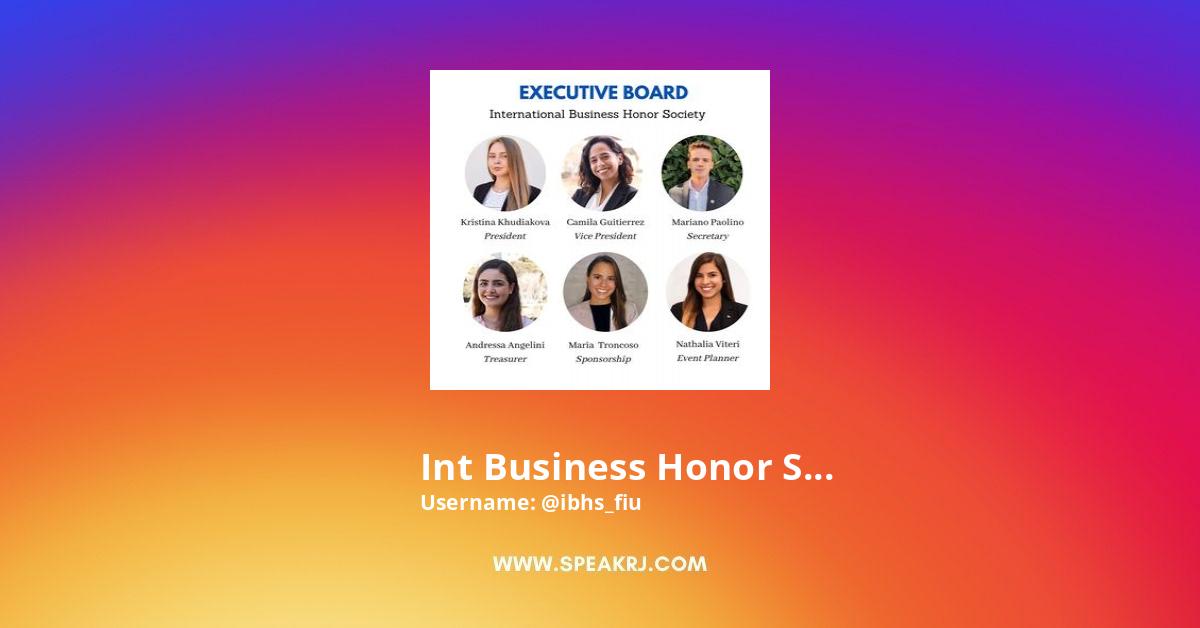 Int Business Honor Society Instagram Pictures