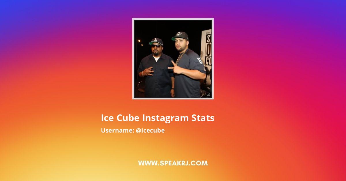 Ice Cube Instagram Followers Statistics / Analytics SPEAKRJ Stats