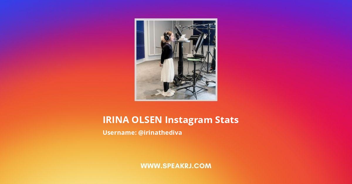 effektivitet Række ud teenager IRINA OLSEN Instagram Followers Statistics / Analytics - SPEAKRJ Stats