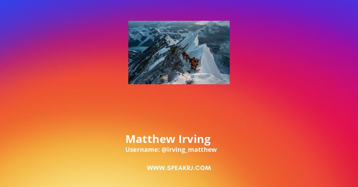 Matthew Irving Instagram Pictures
