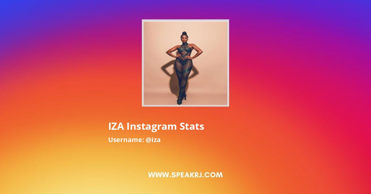 IZA Instagram Stats