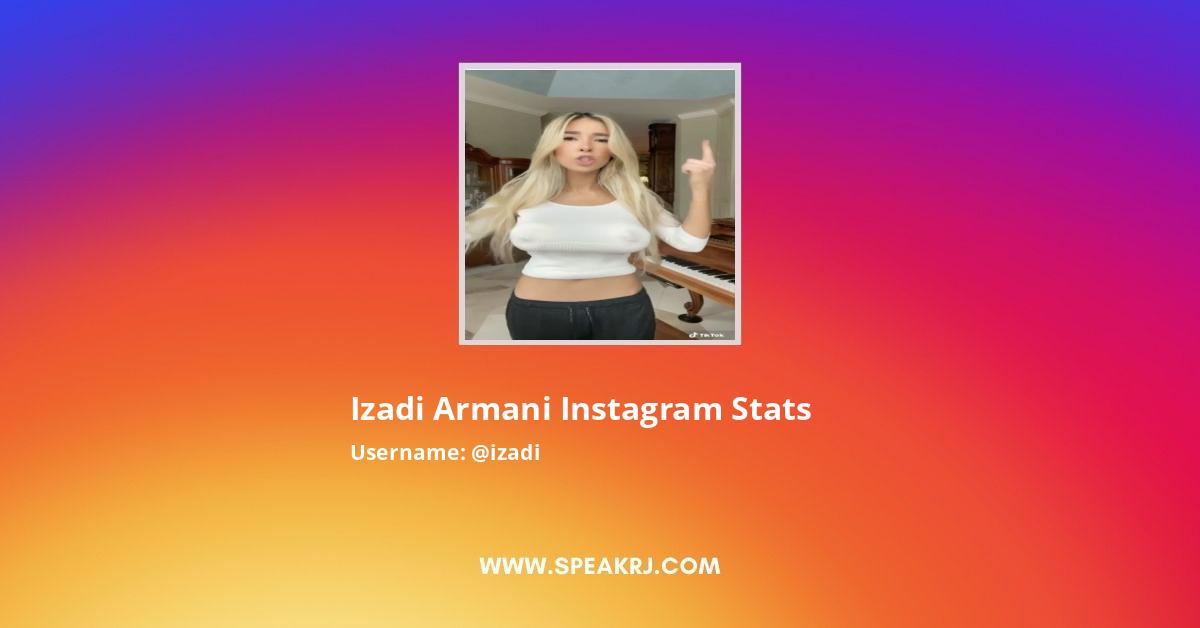 izadi Instagram Followers Statistics / Analytics - SPEAKRJ Stats