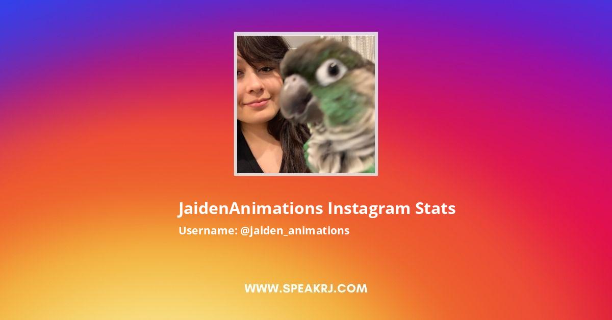 JaidenAnimations Instagram Followers Statistics / Analytics - SPEAKRJ Stats