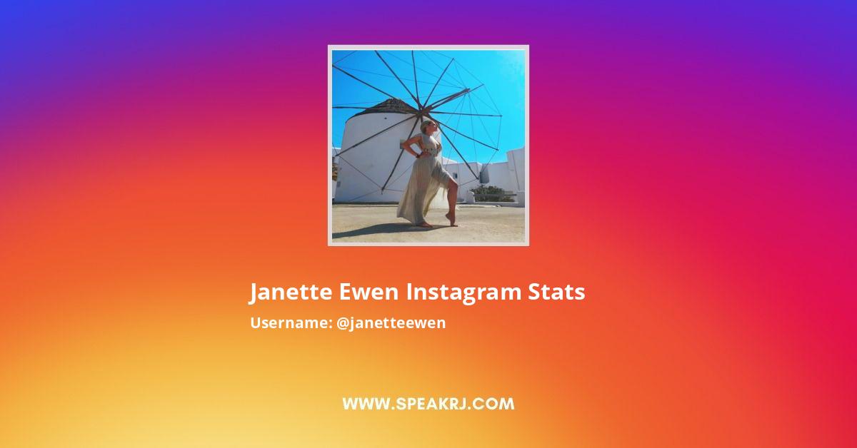 Janette Ewen Instagram Followers Statistics Analytics Speakrj Stats