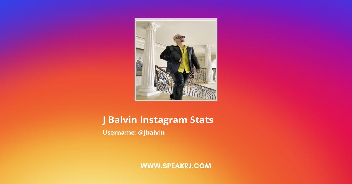 J Balvin Instagram Stats