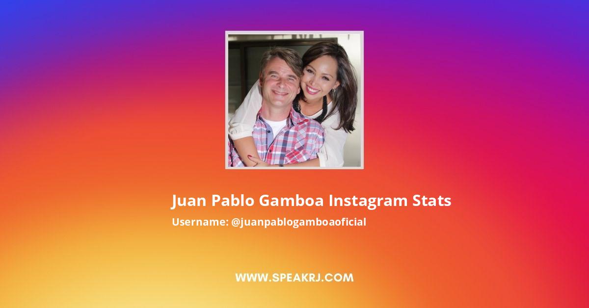 Juan Pablo Gamboa Instagram Engagement Stats - SPEAKRJ Stats