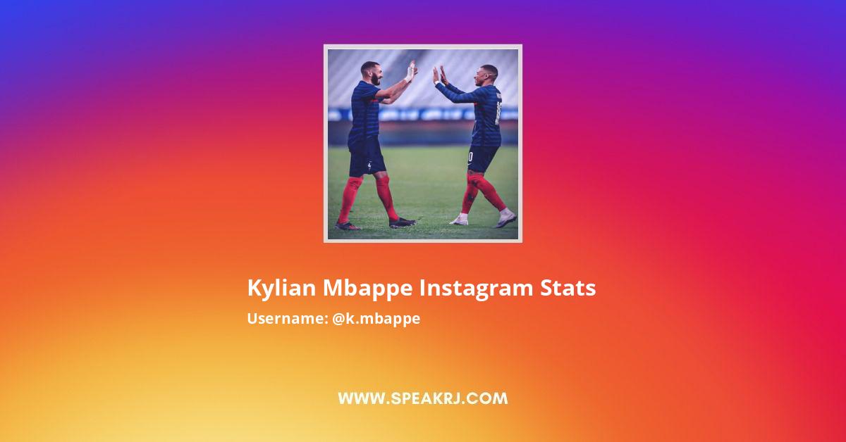 K.mbappe Instagram Stats