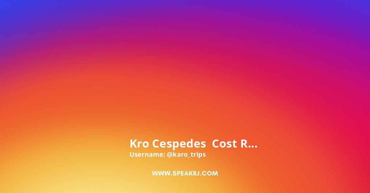 Kɑro Céspedes Costɑ Ricɑ Instagram Pictures