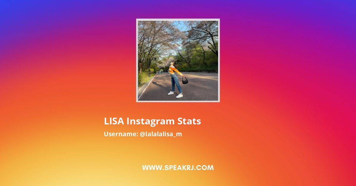 LISA Instagram Stats