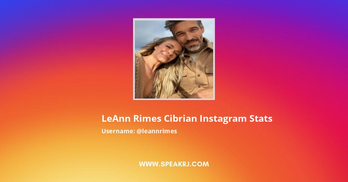 LeAnn Rimes Cibrian Instagram Stats