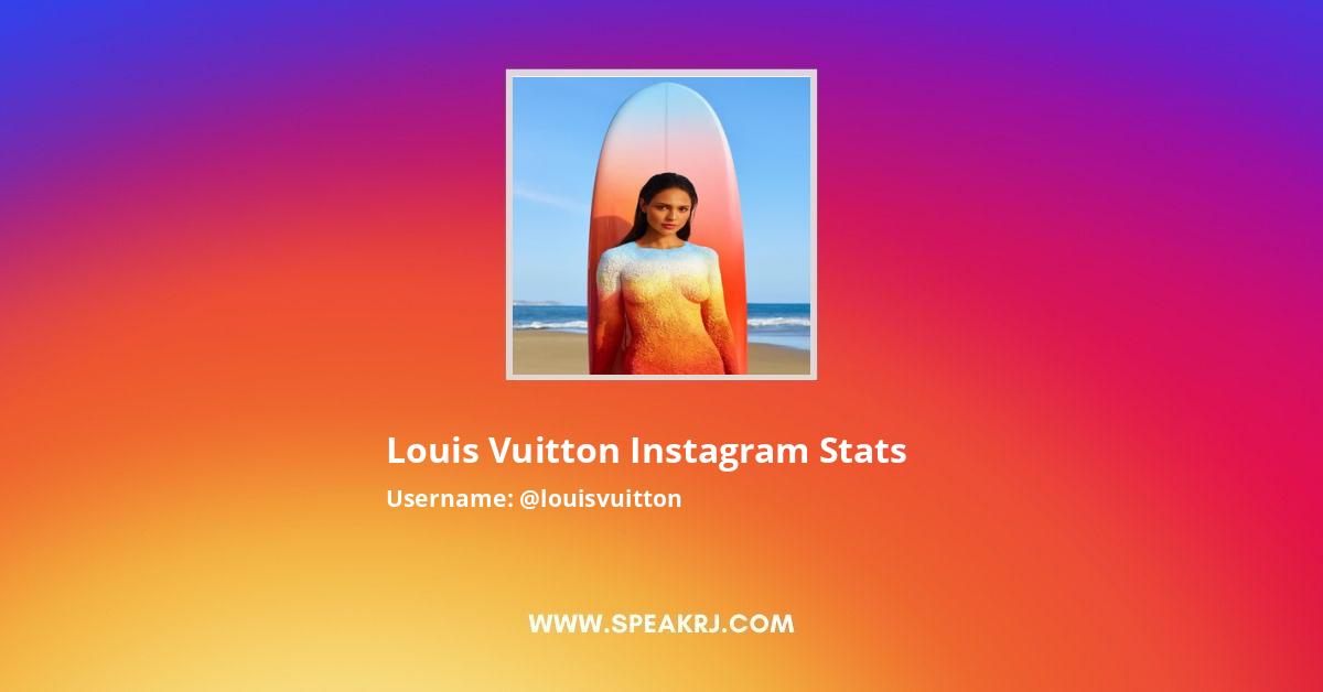 Louis Vuitton Instagram Followers Statistics / Analytics - SPEAKRJ