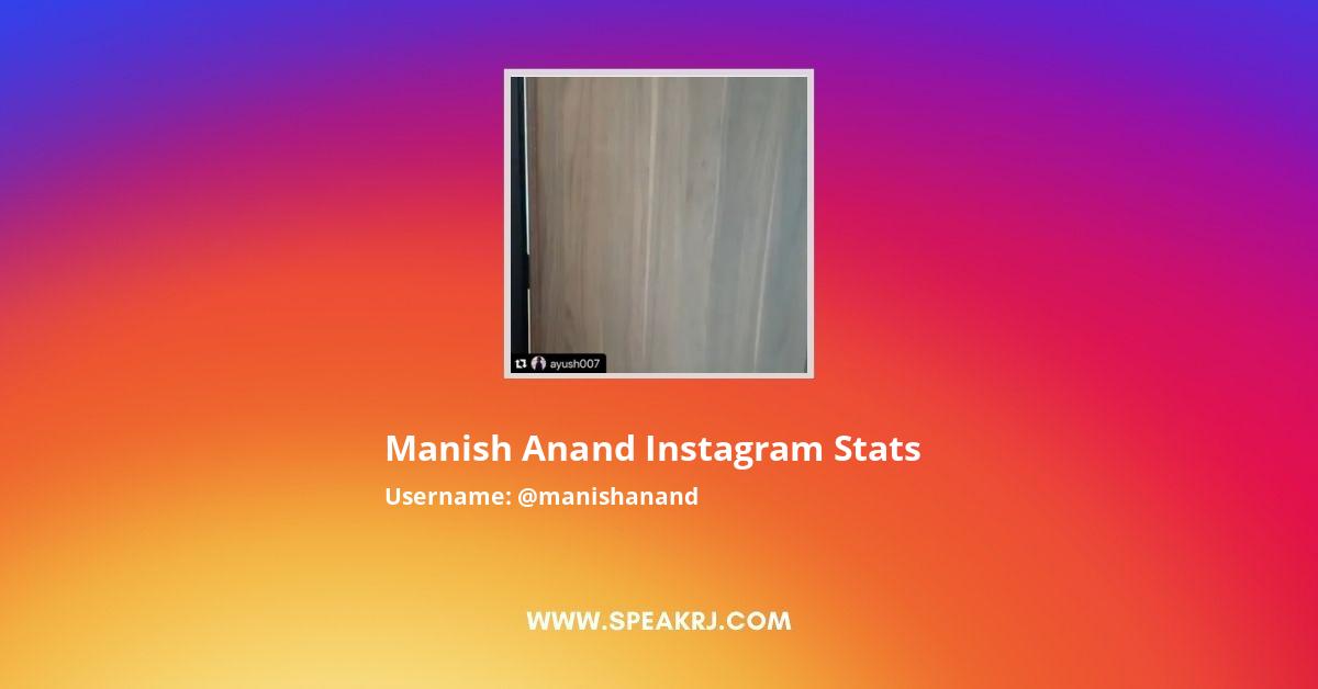 Manish Anand Instagram Pictures