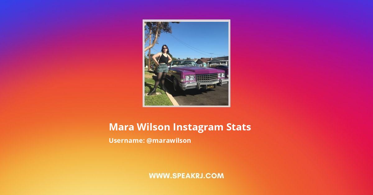 Mara Wilson Instagram Followers Statistics Analytics Speakrj Stats