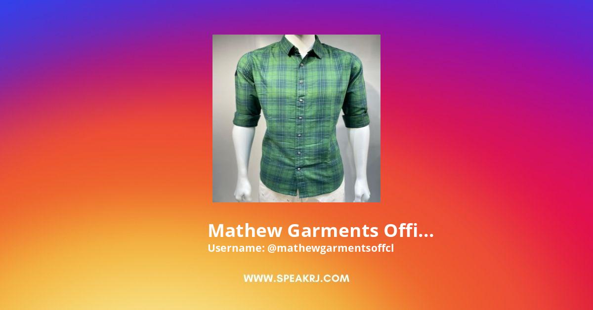 Mathew Garments Official Instagram Followers Statistics Analytics Speakrj Stats