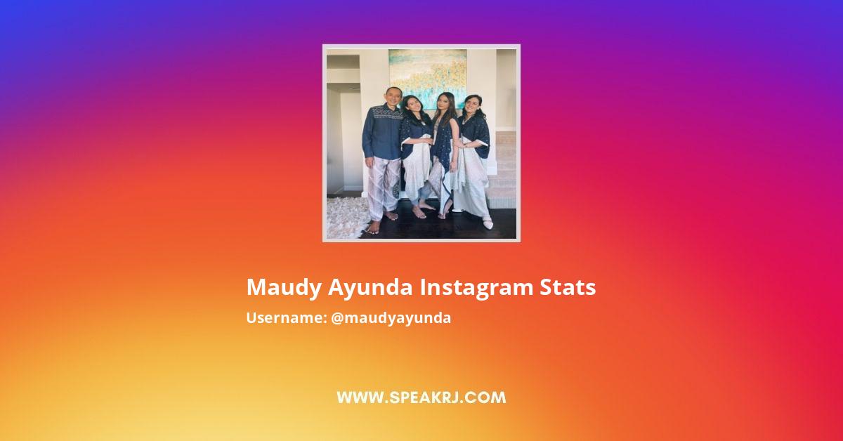 Maudy Ayunda Instagram Stats