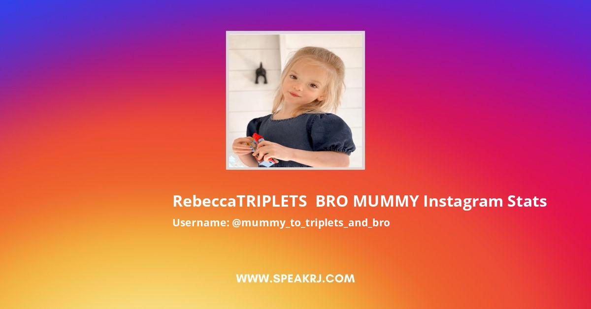 Rebecca Mummy Triplets Bro Instagram Pictures