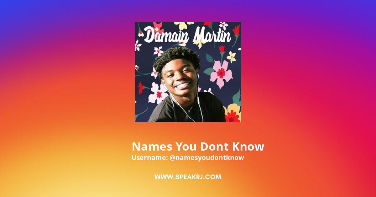 Names You Dont Know Instagram Pictures