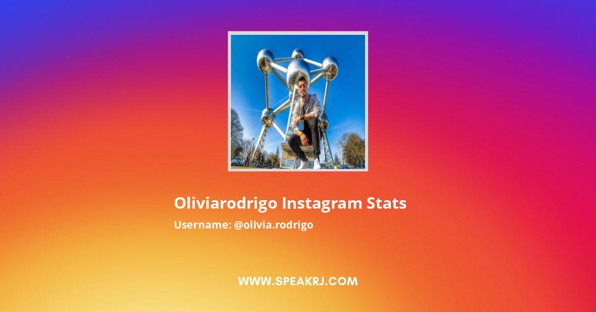 Olivia.rodrigo Instagram Followers Statistics / Analytics SPEAKRJ Stats