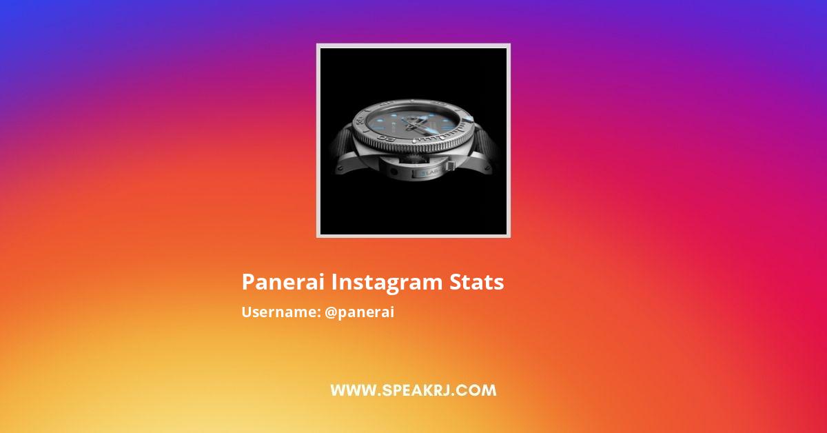 Panerai Instagram Followers Statistics Analytics SPEAKRJ Stats