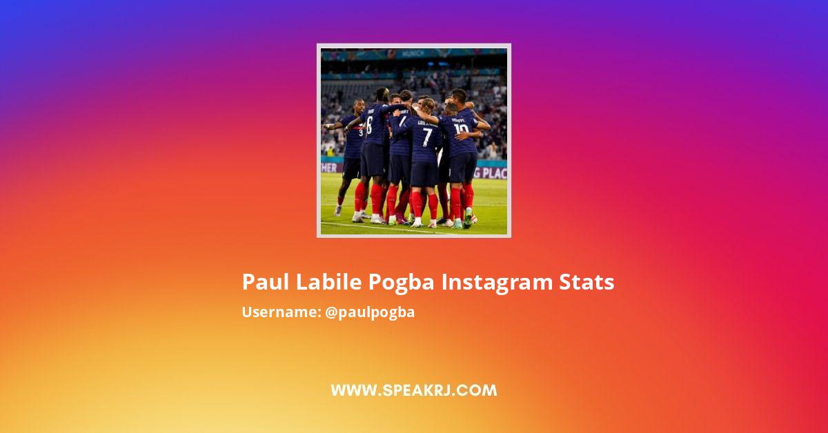 Paul Labile Pogba Instagram Stats