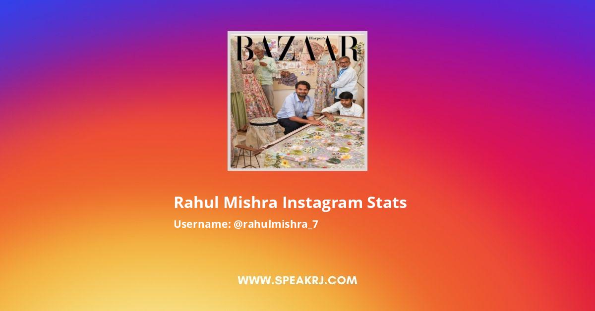 Rahul Mishra Instagram Pictures